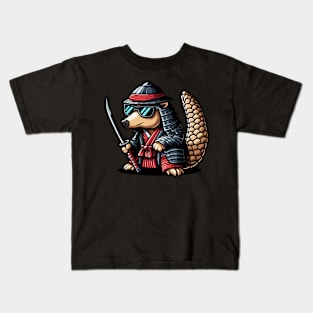 Warrior Pangolin Ninja Kids T-Shirt